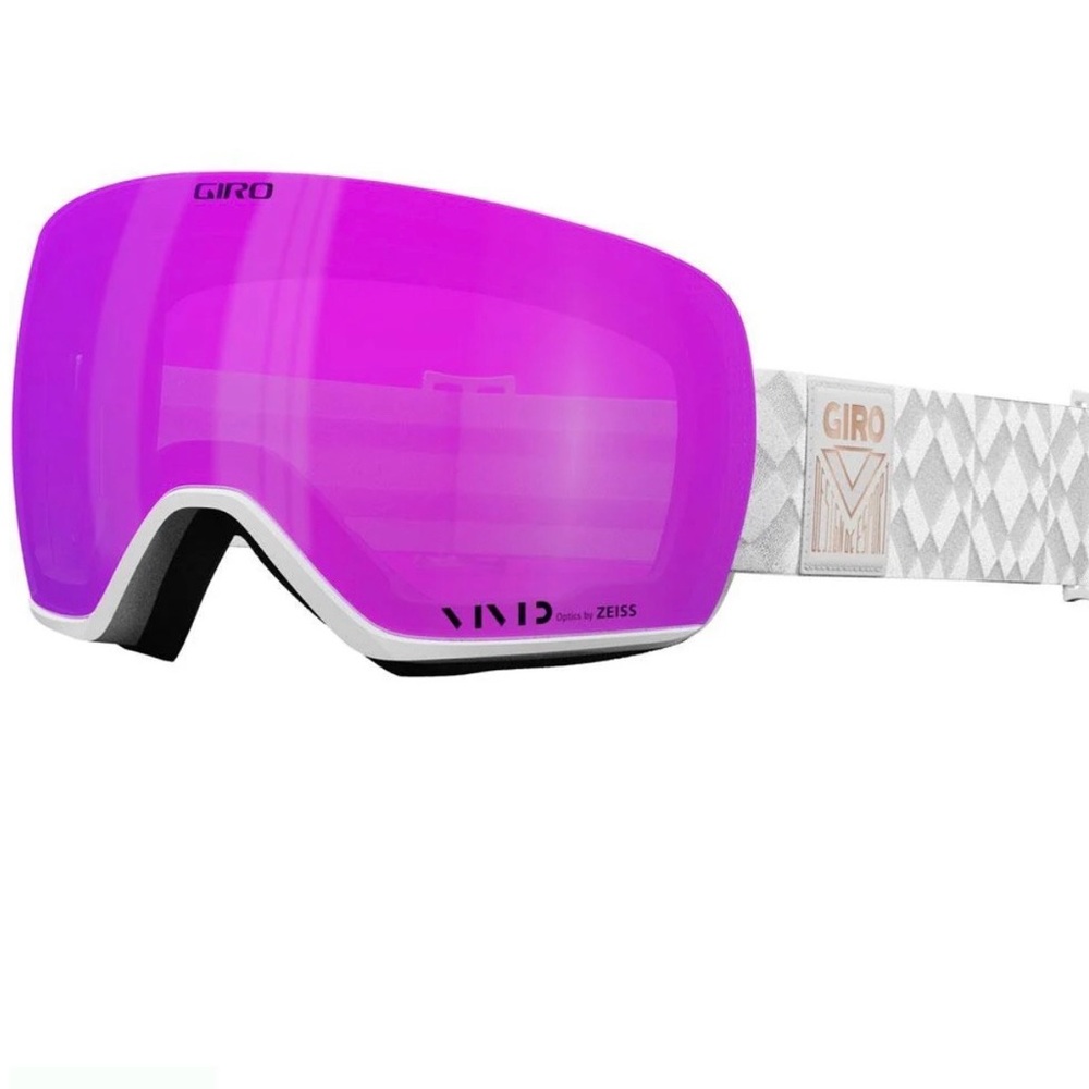 NWT Giro Lusi Snow Goggles White Flake Vivid